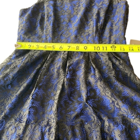 NWT Anthropologie Moulinette Soeurs Sapphire Blue Lace Cocktail Dress Women 6 - Picture 12 of 13